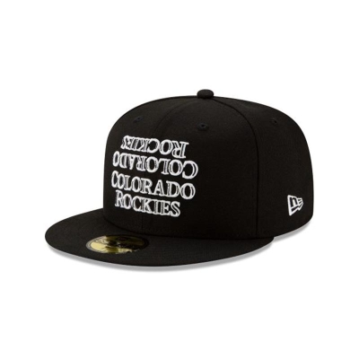 Colorado Rockies Gorra | New Era MLB Team Mirror 59fifty Fitted Cap Mexico - Negros